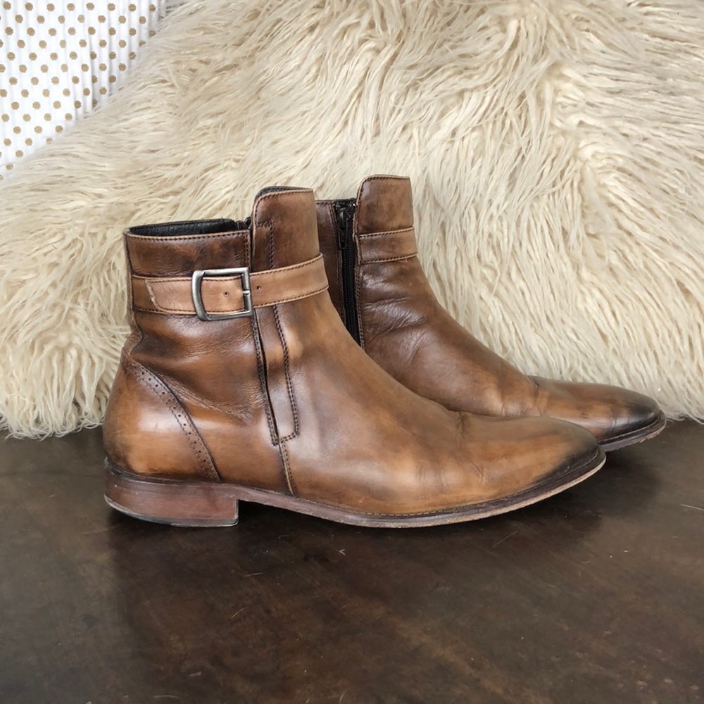 Johnston & Murphy Mens Zipper Boots, size 11.5